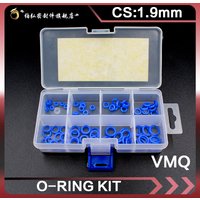 Blue Silicone rubber O-Ring Thickness 1.9mm Ring Seal Silicon Sealing O-rings VMQ Washer oring set Assortment Kit Set O Ring
