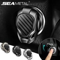 BLALION Car Engine Button Cover Universal Engine Ignition Start Stop Switch Decorative Push Button Cover Flip Up Lid Car Styling