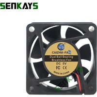 Dual Ball Bearing 60x60x25mm 6025 DC 5V 12V 24V Computer Cooler Fan 60x25mm Brushless Machine Equipment Motor Cooling Fan 2Pin