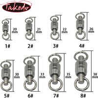 TAKEDO 5PCS/BAG Heavy Duty 304 Stainless Steel Swivel Double Bearing Flow Double Head Rotary Welding Swivel