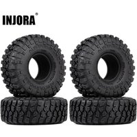 INJORA 4Pcs 121*45MM Soft Rubber Tyre 1.9" Wheel Rock Terrain Tire for 1/10 RC Crawler Car TRX-4 Axial SCX10 90046