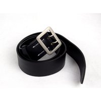 Reenactment GERMAN OFFICER DOUBLE CLAW BLACK BELT WAIST SIZE