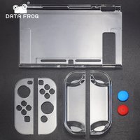 Data Frog – étui de Protection Transparent avec Protection contre les rayures pour Console de jeu portable, couverture rigide transparente pour Switch