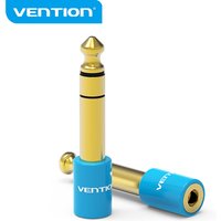 Vention 6.5mm to Jack 3.5mm Microphone Audio Plug for Amplifier Electric Guitar Adapter Aux Cable 3.5 Jack 6.35 Converter 2pcs