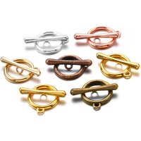 10/20Sets Multicolor Circle OT Toggle Clasps Hooks Connectors For DIY Jewelry Making Findings Accessories Supplies Bracelet