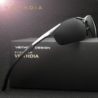 VEITHDIA marque Designer hommes lunettes de soleil aluminium magnésium polarisé UV400 lunettes de soleil cyclisme sport mâle lunettes extérieures 6592