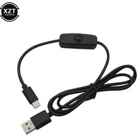 Universal USB Type C 5V 3A Charging Cable for Raspberry Pi 4 Power Cable with ON/OFF Switch for RPI 4 Model B RPI 4B Compute