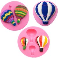 Hot Air Balloon Silicone Molds DIY Cupcake Topper Fondant Cake Decorating Tools Polymer Clay Candy Chocolate Gumpaste Moulds