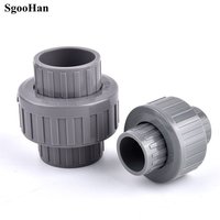 1~5pcs Inner Diameter 20~63mm UPVC Union Connector Aquarium Fish Tank Tube Garden Irrigation Water Pipe Connector Fittings