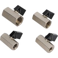 1/8" 1/4" 3/8" 1/2" Female Thread Mini Brass Ball Valve BSP Internal Thread Air Compressor Switch Water Gas Oil Shut Off Valves