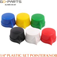 17mm ABS Plastic Set Pointer Rotary Knob For DAVIES 1400 Guitar AMP Effect Pedal Cabinet Overdrive Stomp Box 6.4mm Shaft hole