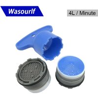WASOURLF 2PCS 4L M18.5 Male Thread Water Saving Tap Aerator Faucet Bubble Kitchen Basin Faucet Accessories Bathroom Wholesale