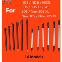 JCD Metal Telescopic Stylus Plastic Stylus Touch Screen Pen for 2DS 3DS New 2DS LL XL New 3DS XL For NDSL DS Lite NDSi NDS Wii
