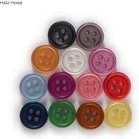 100pcs 4 Hole Pearl Resin Buttons Sewing Scrapbooking Clothing Home Crafts Handmade Accessories Card Making DIY Decor 10-15mm