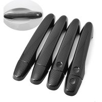 For Honda Civic CR-V 2012 2013 2014 2015 2016 Chrome Carbon Fiber Car Door Handle Covers Trim Styling Accessories