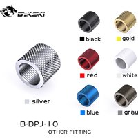 Bykski B-DPJ-10 G1/4'' Double-Sided Thread Extender 15mm Fitting Adapter Water Cooling Female to Female Threaded Connector