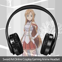 Anime Sao Schwert Art Online Yuuki Asuna Drahtlose Bluetooth Kopfhörer Über Kopf Spiel Headset mit Mic Tf Slot für IOS ANDROID