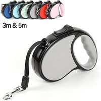New Retractable Pet Dog Leash 3m 5m Automatic Durable Nylon Dog Lead Extending Puppy Walking Running Leads For Small Medium Dogs