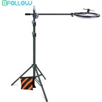 BFOLLOW 155cm 61-calowe ramię statywu do telefonu komórkowego Tablet DSLR Aparat fotograficzny Stojak do fotografowania od góry do dołu Youtuber Unboxing Video Studio