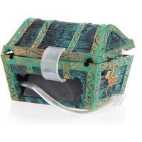 2025 New Treasure Chest Shaped Aquarium Air Action Ornament Fish Tank Aquascaping Decor