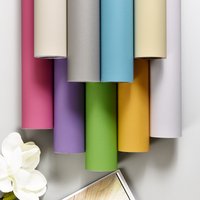 Pure Color Self-Adhesive Matte Wallpaper Room Bedroom Wall Decoration Desktop Wardrobe Waterproof Furniture Renovation Sticker