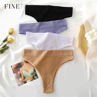 Finetoo Frauen Tanga Höschen sexy Unterwäsche niedrige Taille G-String weibliche Unterhose Mädchen Tangas solide T-Back nahtlose Dessous S-XL