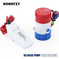 12V DC Mini Elektrische Tauchboot Marine Bilgenpumpe 500/750/1100 GPH Mit Schwimmerschalter Sensor Für Wasserflugzeug motor Hausboot