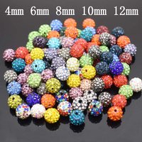4 5 6 8 10 12mm Mixed Colors Rhinestone Crystal Ball Beads Spacer Beads For Jewelry Making Bracelet DIY Accessories image 4