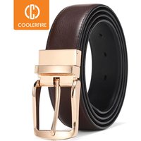 Männer Reversible Kleid Gürtel Casual Hohe Qualität Gürtel Echtes Leder Gürtel Männlichen Vintage Luxus Coolerfire HQ108