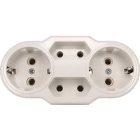 European Type Conversion Plug 1 TO 4 Way EU Germany Standard Power Adapter Socket 16A Travel charging adapter