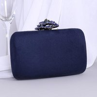 Elegant Velvet Girls Pink/Blue Wedding Bridesmaid Clutches Phone Case Pocket Fashion Women Evening Clutch Handbag Money Wallet