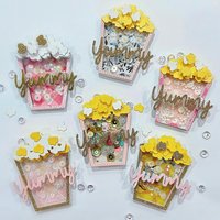KSCRAFT Yummy Popcorn Shaker Metal Cutting Dies Stencils for DIY Scrapbooking Decorative Embossing DIY Paper Cards