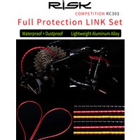 AliExpress RISK Aluminum Bicycle Cable Set for MTB Road Bike Brake Shifting Bamboo Link Cable Housing Kit Ultralight Bike Cable Accessories