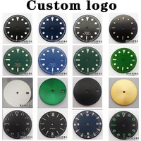 Customized Personalization DIY Custom Logo Watch Dial Black White For NH35 NH36 Movement Accessory Part