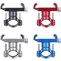 Universal Aluminum Alloy Bike Bicycle Phone Holder Motorcycle Metal Handlebar Phone Stand Mountain Road Bicycle Cell Phone Clip