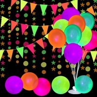 5/10/12inch Luminous Fluorescent Balloon Night Surprise Party Decoration Birthday Wedding Decoration Supplies Neon Balloon