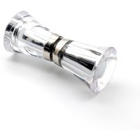 Shower room handle toilet push pull glass door handle push door handle plastic transparent glass single hole handle