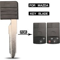 jingyuqin New Replacement Small Key For Mazda RX-8 MX-5 Miata Smart Remote Car Key Shell Mechanical Insert Blank Blade Uncut