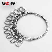 Large Spring Opening Child-mother Circle Key Ring Dormitory Landlord Key Chain Quick Buckle Hanging Keychain DIY Combination