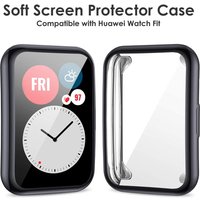 Coque plaquée pour Huawei Watch, protection d'écran tout autour, antichoc en TPU, accessoires pour montre intelligente