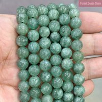 Natural Stone Green Chalcedony Burma Jade Smooth Round Spacer Beads for Jewelry Making DIY Charm Bracelet 15"Strand 6/8/10/12mm