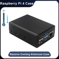 Raspberry Pi 4 Aluminum Alloy Case Metal Protective Enclosure Passive Cooling Shell Heat Dissipation for Raspberry Pi 4 Model B