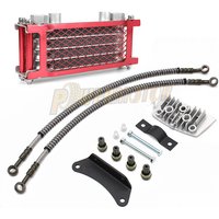 Oil Cooler Motorcycle Oil Radiator Kit Engine Cooling for 50 125 140cc Motocross Universal Dirt Pit Bike ATV Enduro Accessories