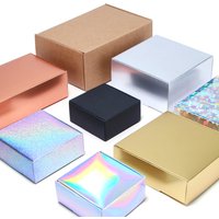 10pcs / kraft carton black white packaging carton Festival party gift box soap carton