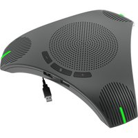 USB Speakerphone Conference Microphone Omnidirectional Computer Mic 360° Voice Pickup with Mute Key for Skype/Video Conference
