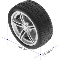 4pcs Simulation Rubber Wheel Tire Wheel Toy Model DIY RC Spare Parts