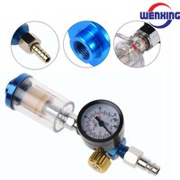 Spray Gun Air Regulator Gauge + In-line Water Trap Filter + JP/EU/US Adapter Pneumatic Tools Accessories For Airbrush