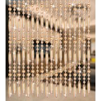Fashionable plastic Acrylic Crystal Feng Shui Bead Curtain Indoor living room Partition Home Decoration Door Curtain