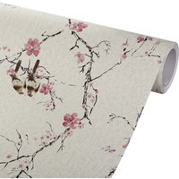 Vintage Self Adhesive Wallpapers Bird Floral Pattern Living Room Background Wall Stickers Furniture Decorative DIY Home Decor