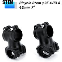 AliExpress Meische Bicycle Stem 7 Degree 45mm Ultralight Stem 25.4/31.8mm Mountain Road Bike Stem CNC Machined Matte Stem Bike Part MTB Bike Stem